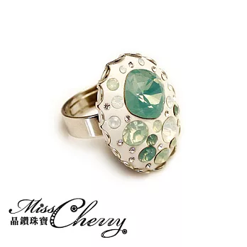 【Miss Cherry】綠意森林晶鑽造型戒