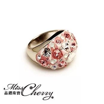 【Miss Cherry】心心相映晶鑽造型戒(寬版)