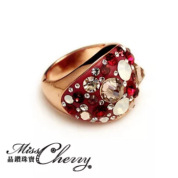 【Miss Cherry】紫色情迷玫瑰金造型戒