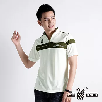 【遊遍天下】MIT台灣製男款立領抗UV涼爽吸濕排汗機能POLO衫(S111)L綠