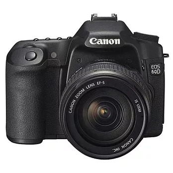 Canon 60D 附18-55 IS 單鏡組(中文平輸) - 加送SD32G+專用鋰電池+防潑水相機包+多功能讀卡機+相機清潔組+硬式保護貼黑色