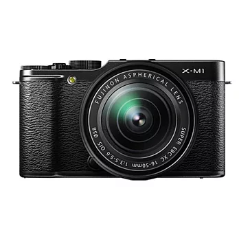 (公司貨)FUJIFILM X-M1+XC16-50mm F3.5-5.6 OIS 變焦鏡組-送16G C10記憶卡+相機內袋(NG W2160)+清潔大吹球+專業鏡頭拭黑色