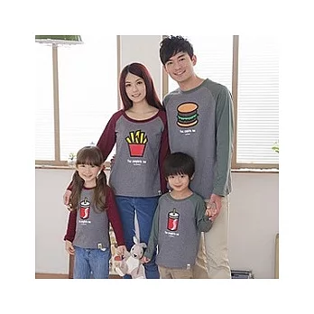 [親子裝]全家餐長袖系列親子裝情侶裝-爸爸M綠袖