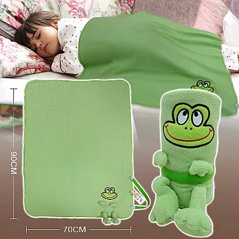 棉花田【俏皮蛙】兒童創意隨意毯(70x90cm)