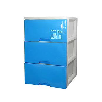 【nicegoods 好東西】TWCU03 好漾三層收納置物櫃(27L*3層)晴空藍