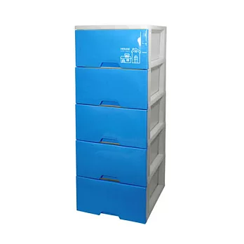 【nicegoods 好東西】TWCU05 好漾五層收納置物櫃(27L*5層)晴空藍