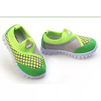 男款兒童防滑耐磨運動休閒鞋 兒童鞋 運動鞋 懶人鞋16綠色
