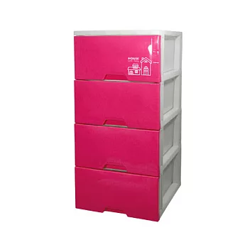 【nicegoods 好東西】TWCU04 好漾四層收納置物櫃(27L*4層)桃粉紅