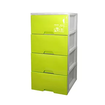 【nicegoods 好東西】TWCU04 好漾四層收納置物櫃(27L*4層)草地綠