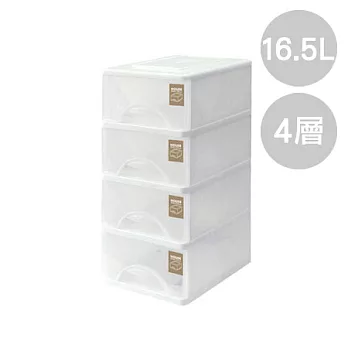 【nicegoods 好東西】TWMW04 中純白四層收納置物櫃(16.5L*4層)白