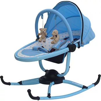 湯尼熊 Tony Bear 小巨蛋嬰兒多功能旋轉式安撫搖椅(藍色)