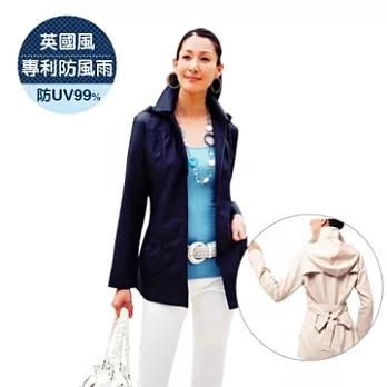 日本COGIT抗UV防風雨時尚外套L 典雅藍L 典雅藍