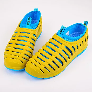 CCILU 馳綠 HERO 晴雨休閒鯊魚鞋- (男款)9奶油黃色