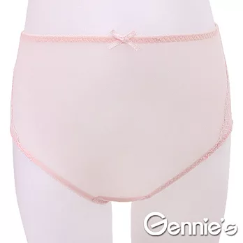 買一送一【Gennie’s奇妮】涼爽透氣孕婦中腰內褲(GZ34) M淺粉
