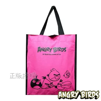 【Angry Birds】憤怒鳥㊣版授權 經典補習收納袋(桃紅色)桃紅色