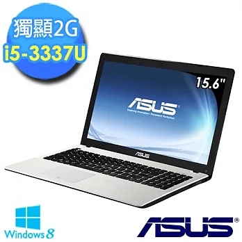 【ASUS】X550CC-0123G3337U 2G獨顯高效能(i5-3337U/15.6吋/4G/500G/2G獨/Win8) 亮麗白