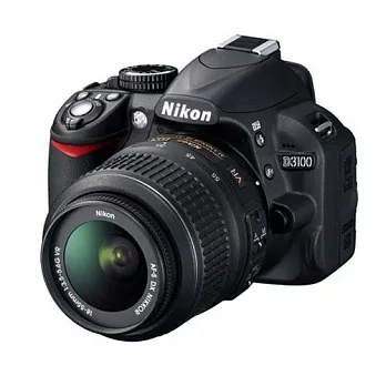 Nikon D3100 附18-55+55-200mm 雙鏡組(中文平輸) - 加送SD32G+副廠鋰電池+專用單眼相機包+多功能讀卡機+相機清潔組+硬式保護貼黑色