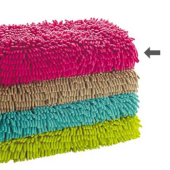 【cecile雜貨】日本專利超強吸水力極細纖維地墊(粉色)