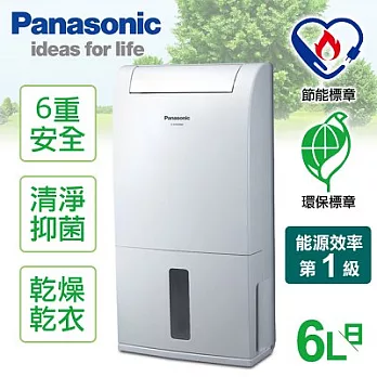 【國際牌Panasonic】6L 4合1清淨濾網除濕機／F-Y101BW