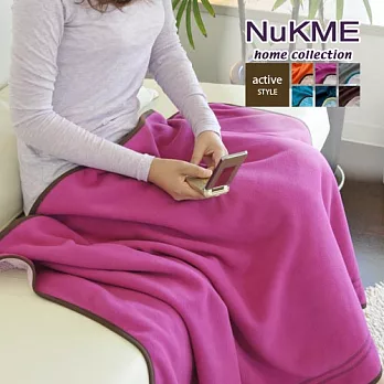 棉花田【NuKME】時尚創意多功能隨意毯-蜜桃粉蜜桃粉