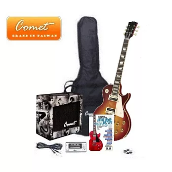 Comet 頂級 Les Paul SBSH1 虎紋電吉他全配備套餐【Comet吉他專賣店/吉他套餐】蜂蜜漸層