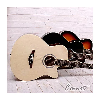Comet®C-350 切角民謠吉他黑色