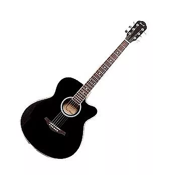 Comet®C-286 切角民謠吉他黑色