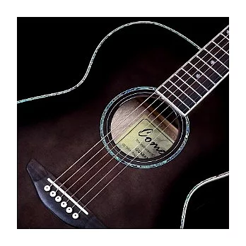 Comet 慧星 C-407S OM經典之王電木吉他 單板+鮑魚貝殼鑲嵌+Fishman拾音(可插電民謠吉他)