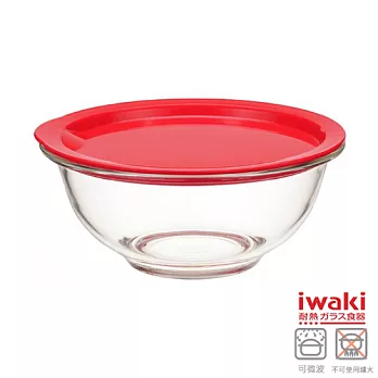 【iwaki】玻璃微波碗 1.5L(紅)