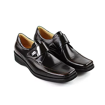 Green Phoenix方楦設計真皮紳士休閒皮鞋‧黏沾式6.5古銅