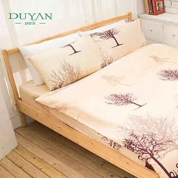 DUYAN《暮色朦朧》雙人四件式超柔細纖維薄被套床包組