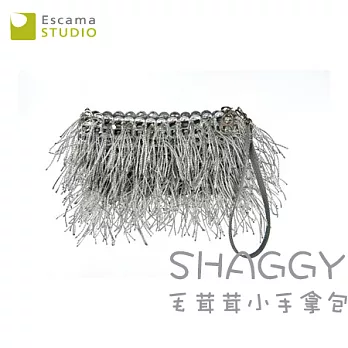 【Escama Studio】毛茸茸小手拿包銀