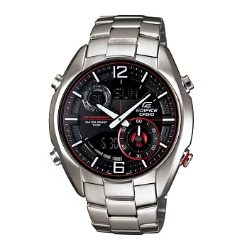 EDIFICE 儀表下的輸贏征途時尚流行優質腕錶-銀-ERA-100D-1A4