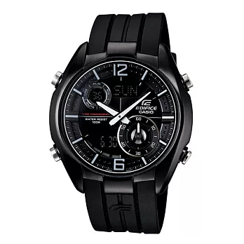 EDIFICE 魔王的恐怖主義時尚流行潮流腕錶-黑-ERA-100PB-1A