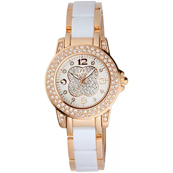 Folli Follie 晶彩祕密陶瓷腕錶-玫瑰金