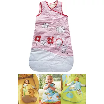 五彩繽粉多款雙拉鍊背心睡袋 防踢被~加厚款粉紅兔