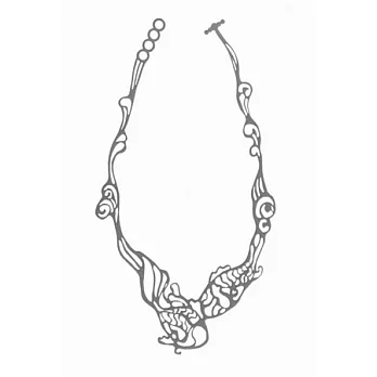 【Batucada】法國巴黎小金魚 - 項鍊 (灰)