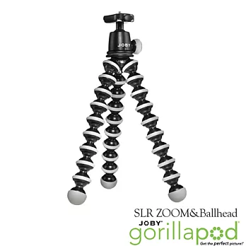 JOBY GorillaPod SLR-ZOOM & Ballhead 金剛爪單眼腳架 附雲台 (GP3) 灰