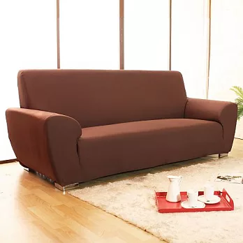 《Homebeauty》大和防蹣抗菌彈性沙發罩/沙發套-1+2+3人座沙發經典咖