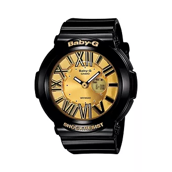 BABY-G 百變時尚玩家數位休閒腕錶-黑色-BGA-160-1B