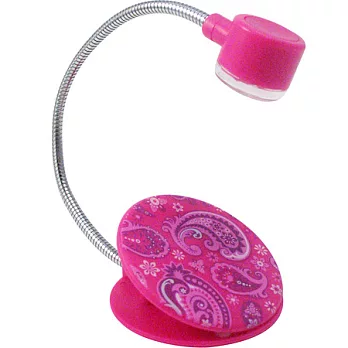 《LightWedge》Mini 夾式閱讀書燈(桃紅)