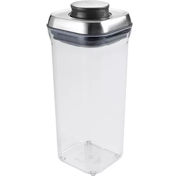 《OXO》Pop up 霧銀保鮮收納盒(方1400ml)