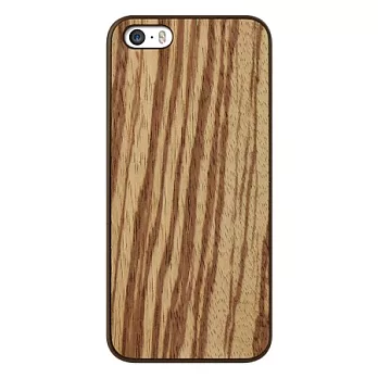 Ozaki O!coat 0.3+ Wood iPhone 5/5S超薄實木保護殼-斑馬木