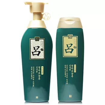 韓國 Ryoe 呂頭皮乾癢洗髮精 綠瓶(敏感性髮質) 400ml+200ml
