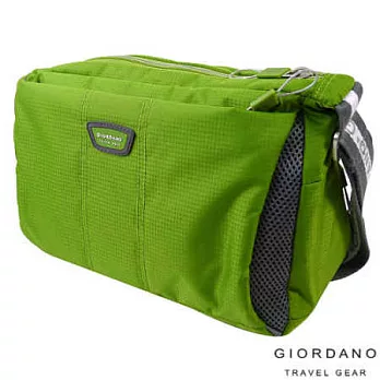 GIORDANO ~ 佐丹奴 休閒格紋多功能兩用肩斜背包(蘋果綠)蘋果綠