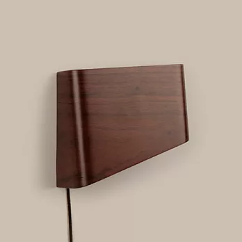 [META Design]SLICEs LED床頭閱讀壁燈(燈源-右側)黑桃木