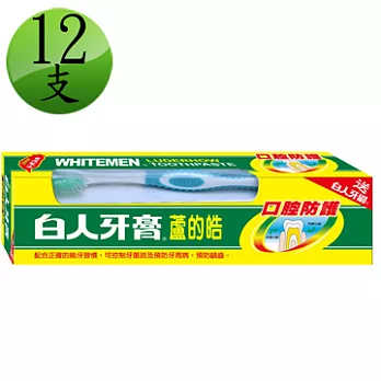 白人特蘆號牙膏160g+刷*12支