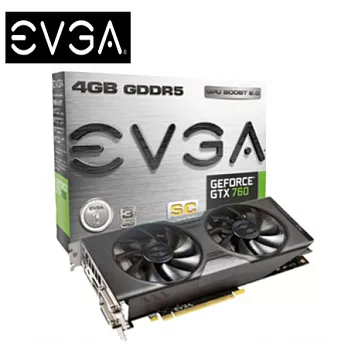 EVGA 艾維克 GTX 760 4GB SC+ACX COOLER 顯示卡
