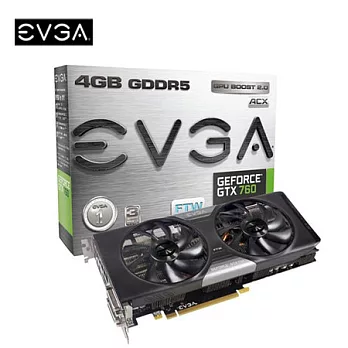 EVGA 艾維克 GTX 760 4GB FTW+ACX COOLER 顯示卡