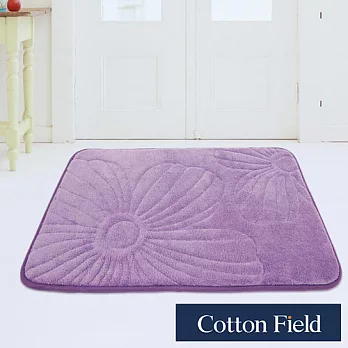 棉花田【木槿花】舒壓記憶綿吸水防滑踏墊-薰衣草(二件組)